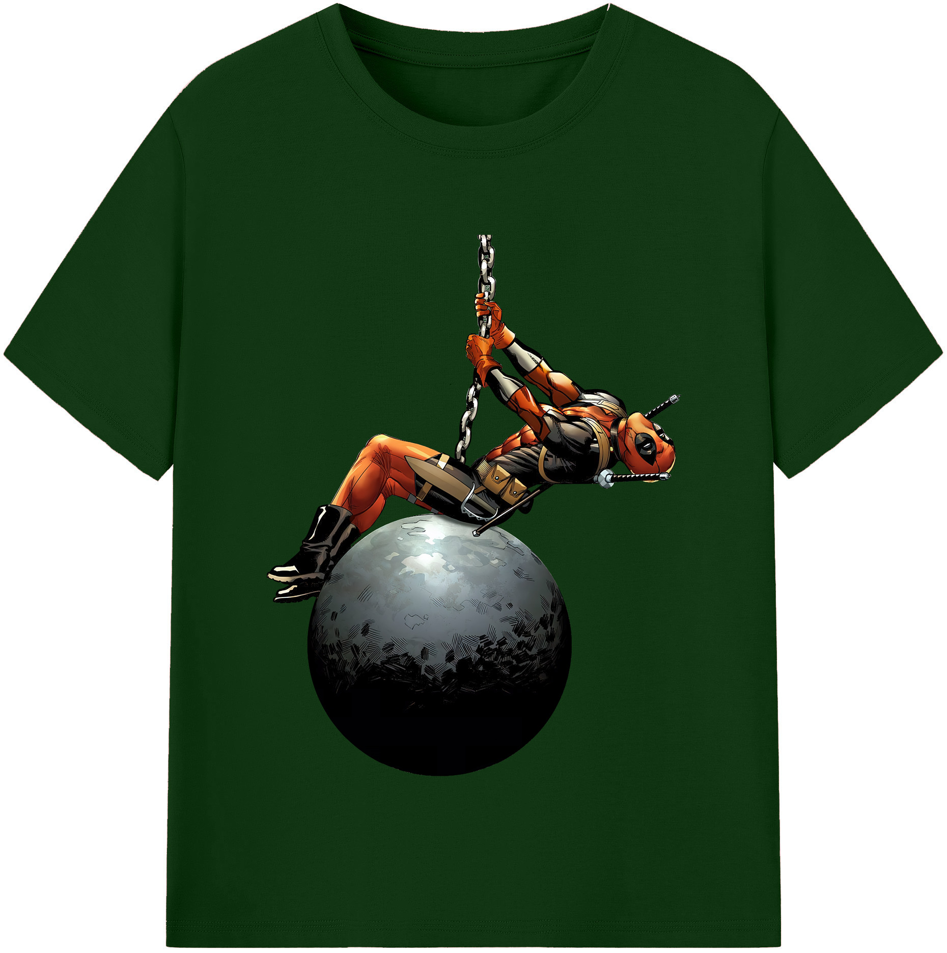 （画像用） Deadpool デッドプール 綿100％半袖Tシャツ（フロントプリント）